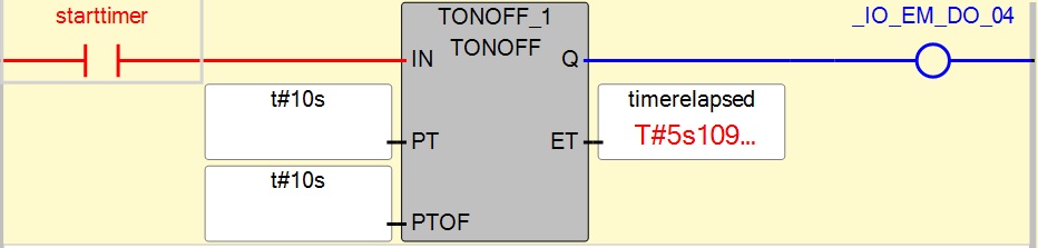 what is ON off delay timer (TONOFF)